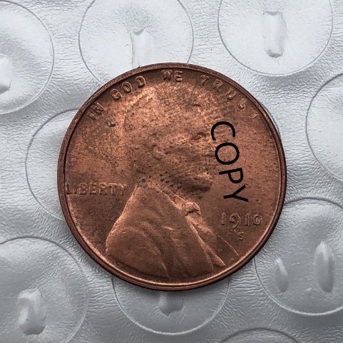 US Coin 1910-S Lincoln Head One Cent Copy Coin