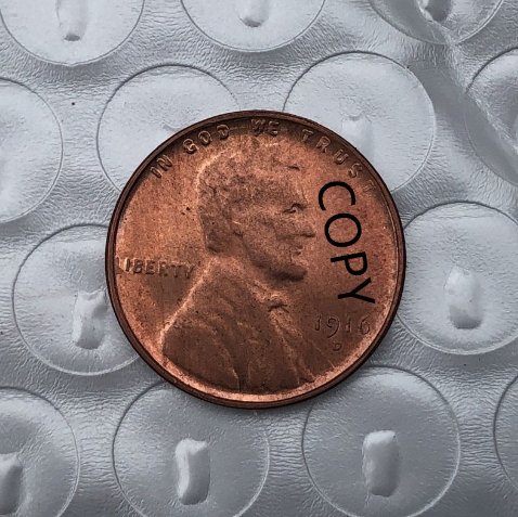 US Coin 1916-D Lincoln Head One Cent Copy Coin