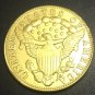 1803 US TURBAN HEAD $5 24K gold plated Dollar coin copy ( Eagle and Shield On Reverse)