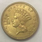 US Coin 1886 US $3 gold dollar Gold copy Coin