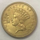 US Coin 1883 US $3 gold dollar Gold copy Coin