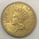 US Coin 1868 US $3 gold dollar Gold copy Coin