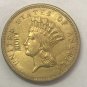 US Coin 1865 US $3 gold dollar Gold copy Coin