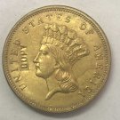 US Coin 1856 US $3 gold dollar Gold copy Coin