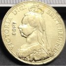 1890 United Kingdom 1 Sovereign - Victoria Copy Coin