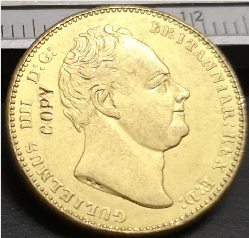 1835 United Kingdom 1 Sovereign - William IV Copy Coin