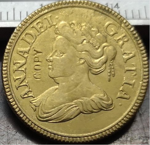 1714 United Kingdom 1 Farthing Copy Coin