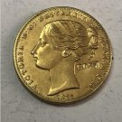 1855 Australia - Colonial ½ Sovereign - Victoria Pattern Copy Coin