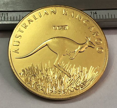 2008 Australia Kangaroo 100 Dollars Gold Copy Coin