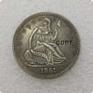 US 1861 Confederate 1/2 Half Dollar Copy Coins