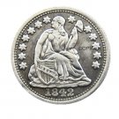 USA 1842 Liberty Seated Half Dime Copy Coins
