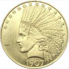 1907 United States Indian Head Ten Dollar Gold Copy Coins