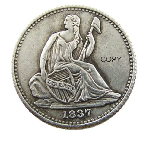 US 1837 Liberty Seated One Dime Silver Plated Copy Coins
