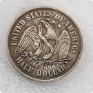 US 1859 Paquet Seated Half Dollar Copy Coins
