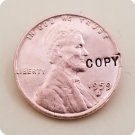 Rare 1959-D United States Lincoln Wheat Cent Penny Copy Coin No Stamp