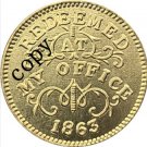 USA Civil war 1863 copy coins #12 No Stamp