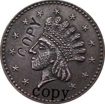 USA Civil war 1863 copy coins #8 No Stamp