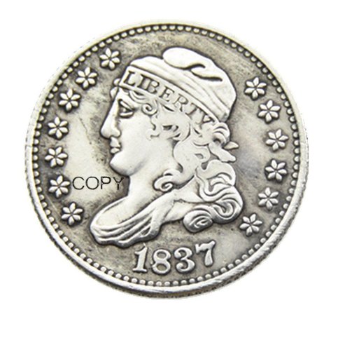 USA 1837 Capped Bust 5C Copy Coins