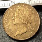 1736 Ireland 1/2 Penny-George II Copper Metal Copy Coin