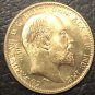1910 United Kingdom 1 Sovereign -Edward VII .9999 pure Gold Plated Copy Coin