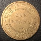 1813 United Kingdom One Penny Token Copy Coin