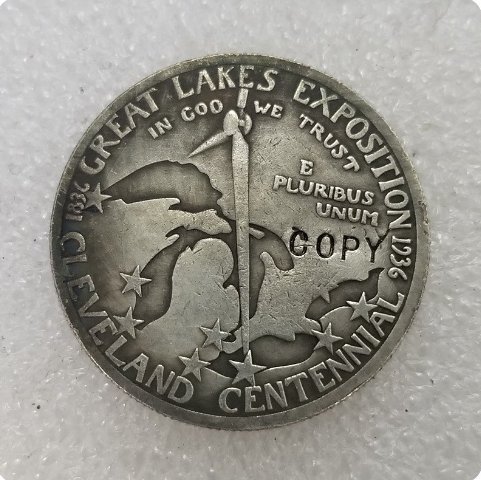US Coin 1936 Cleveland Centennial Commemorative Half Dollar Copy Coin