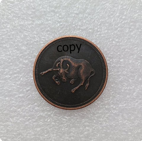 US Coin Bull Animal Copper Copy Coin-35.3mm