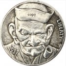 1937-D Smoker Man Buffalo Nickel Copy Coin-No Stamp