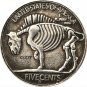 1937-D Smoker Man Buffalo Nickel Copy Coin-No Stamp