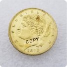 US Coin 1878 Double Hair Bands Liberty Five Dollar Patterns Copy Coin