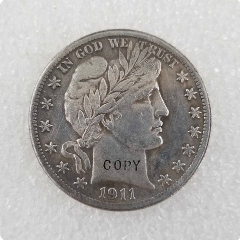 USA 1911 Barber Half Dollars Copy Coins