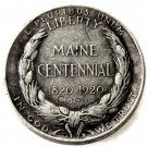 USA 1920 Maine Commemorative Half Dollar Silver Plated Copy Coin