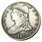 US 1839 Capped Bust Half Dollar Copy Coin
