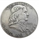 US 1955 Franklin Half Dollar Silver Plated Copy Coins
