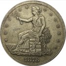 United States America 1878 Trade One Dollar 420 Grains 900 Fine Copy Coins
