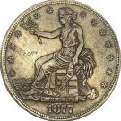United States America 1877 Trade One Dollar 420 Grains 900 Fine Copy Coins