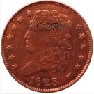 US 1828 Classic Head Half Cent Copy Coin