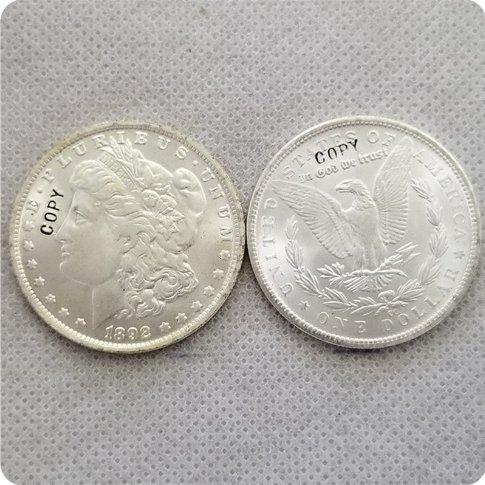 USA 1892-CC UNC Morgan Dollar Copy Coin