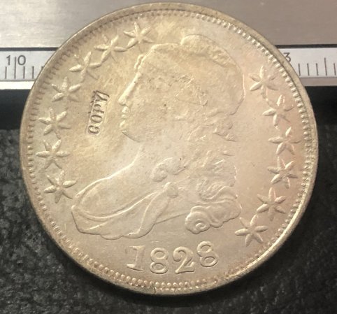 1828 United States 50 Cents / &Acirc;&frac12; Dollar "Capped Bust Half Dollar" Copy Coin