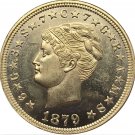 USA 1879 Four Dollars Stella Pattern Brass Gold Copy Coin