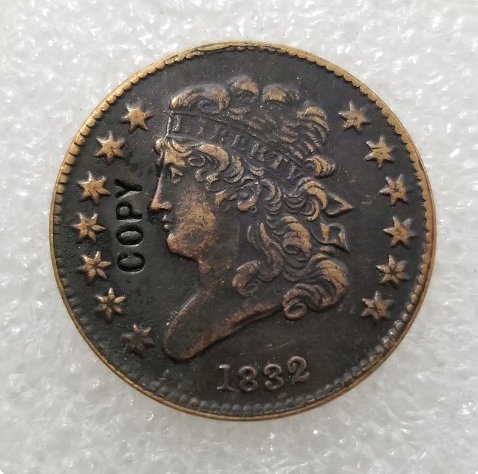 USA 1832 Classic Head Half Cent Copy Coin