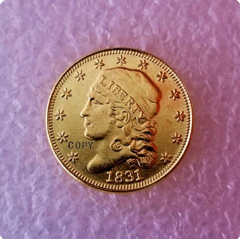 USA 1831 Liberty Head 2.5$ Dollar Copy Coin