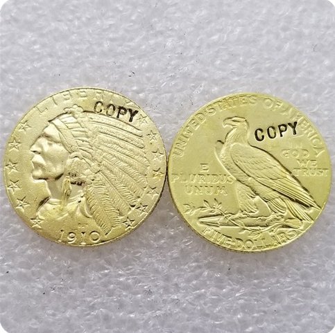USA 1910 Indian Head Five Dollars Copy Coin