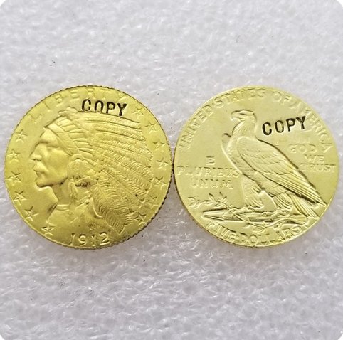USA 1912 Indian Head Five Dollars Copy Coin