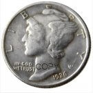 US 1926 Mercury Head Ten Cent Dime Silver Plated Copy Coins