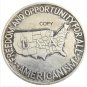 USA 1951 Booker T. Washington Half Dollar Silver Plated Copy Coin