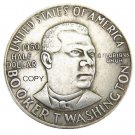USA 1950 Booker T Washington Half Dollar Silver Plated Copy Coin