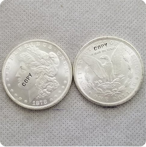 USA 1878-CC UNC Morgan Dollar Copy Coin