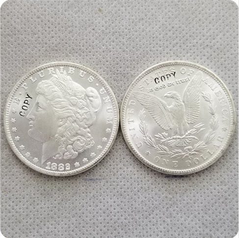 USA 1882-CC UNC Morgan Dollar Copy Coin