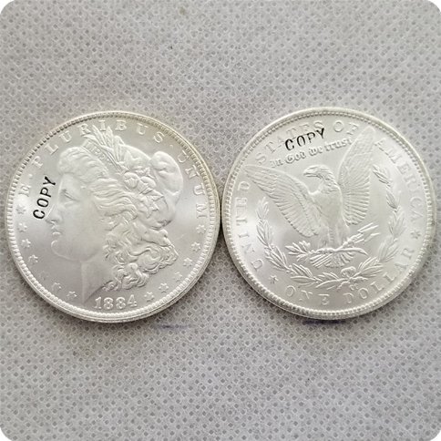USA 1884-CC UNC Morgan Dollar Copy Coin